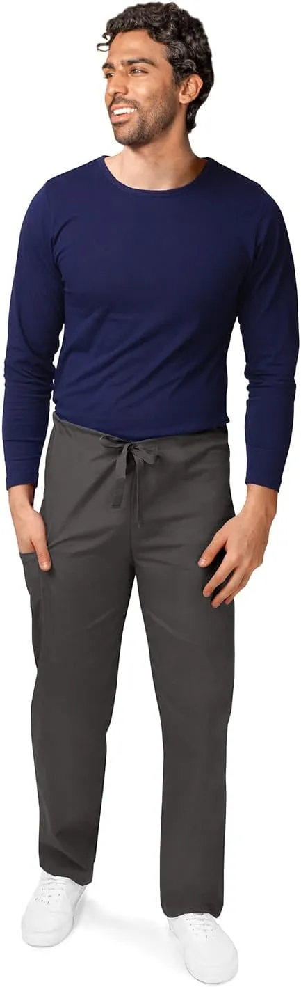 Adar Universal Mens Scrubs - Drawstring Tapered Leg Scrub Pants