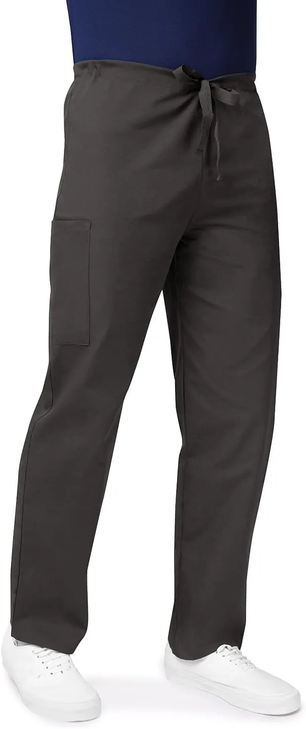 Adar Universal Mens Scrubs - Drawstring Tapered Leg Scrub Pants