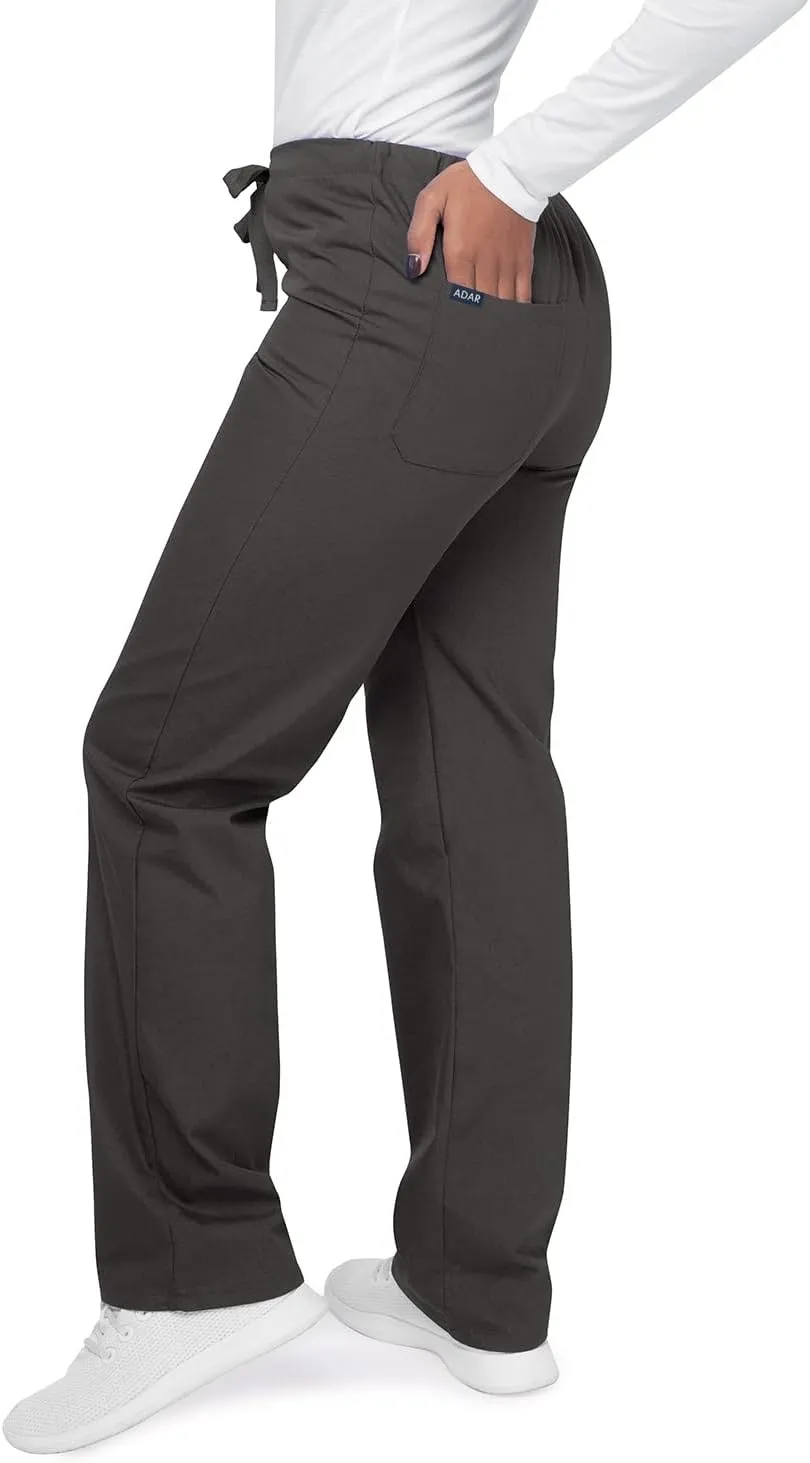 Adar Universal Mens Scrubs - Drawstring Tapered Leg Scrub Pants