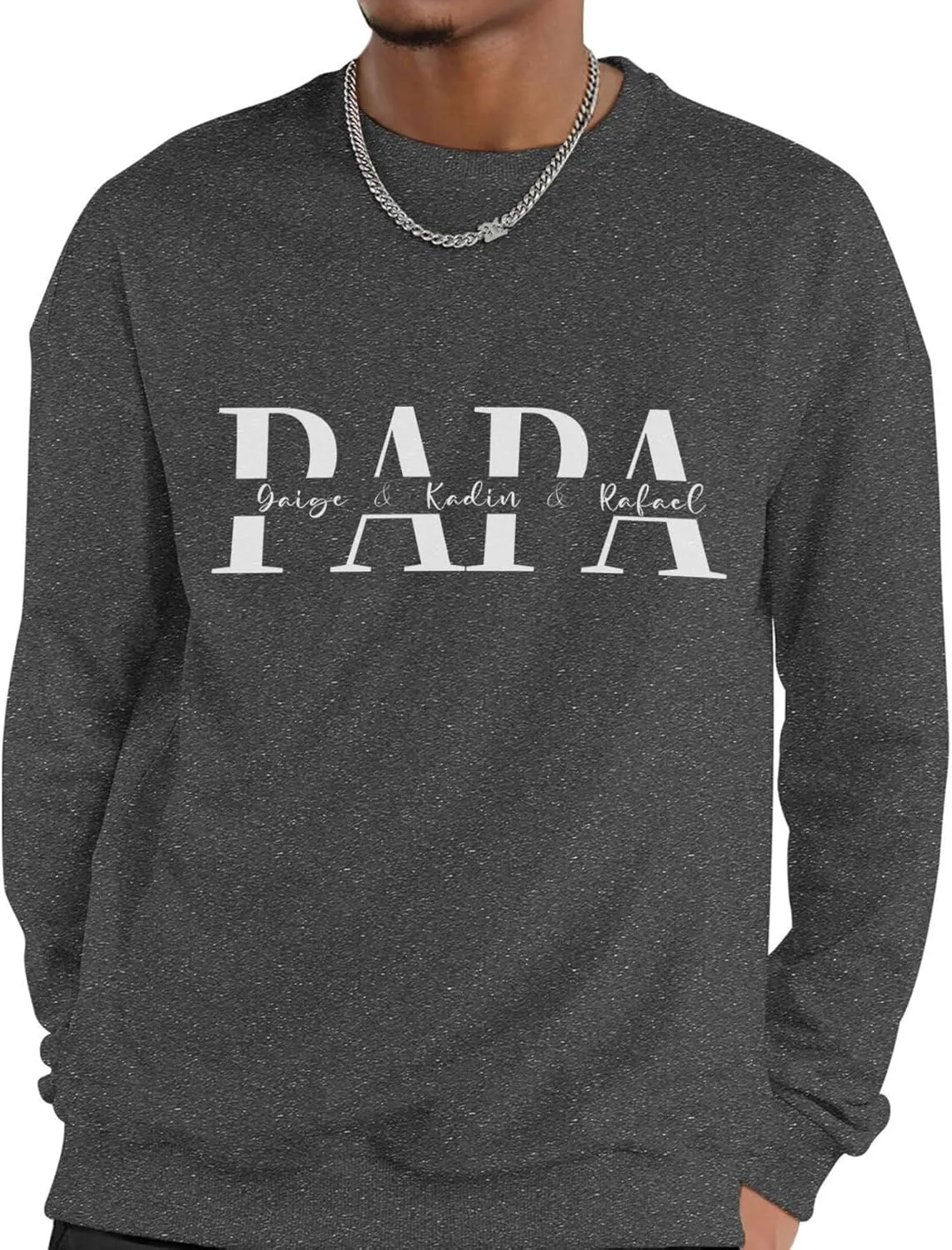 Custom Dad Shirts for Men, Personalized Dad T-Shirt with Kids Name, Customized Father's Day Birthday Gifts, Made in USA