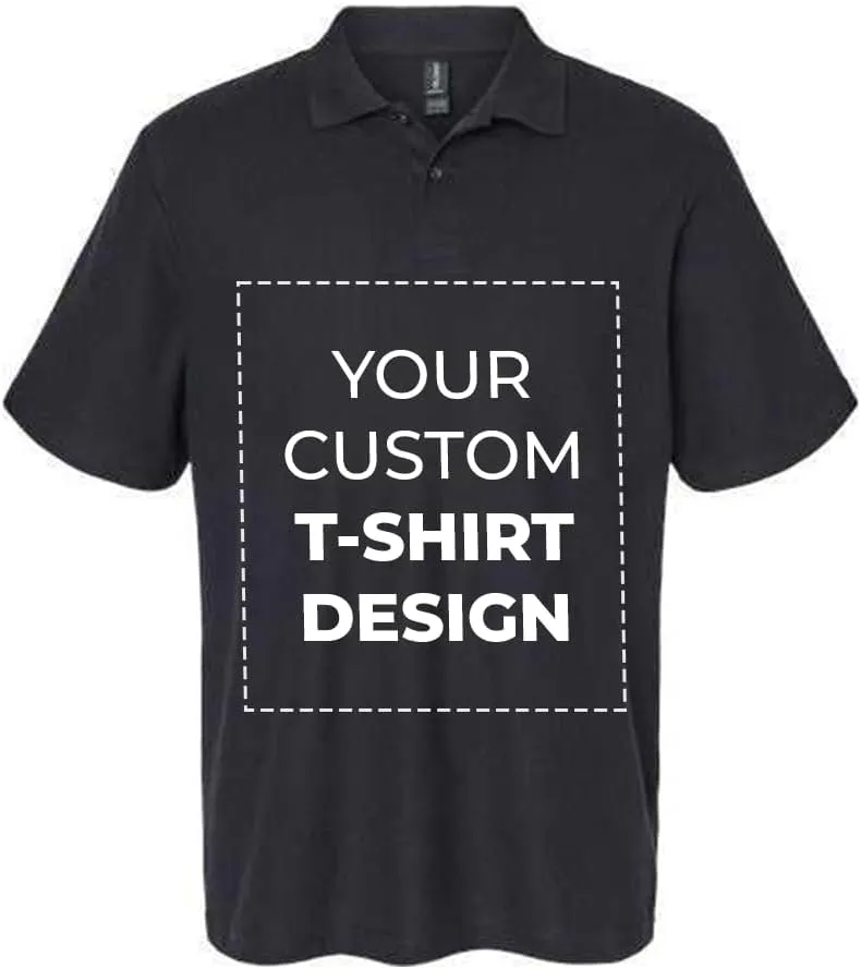 Custom Polo Shirt for Unisex Adult Personalized Customized Embroidered Sport Casual Golf Polo Shirt Design with Image Text