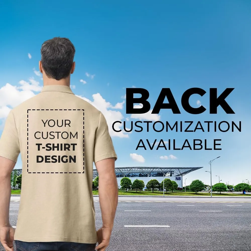 Custom Polo Shirt for Unisex Adult Personalized Customized Embroidered Sport Casual Golf Polo Shirt Design with Image Text