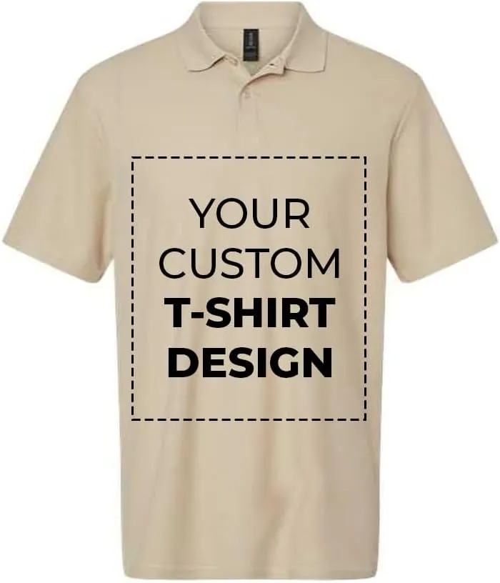 Custom Polo Shirt for Unisex Adult Personalized Customized Embroidered Sport Casual Golf Polo Shirt Design with Image Text