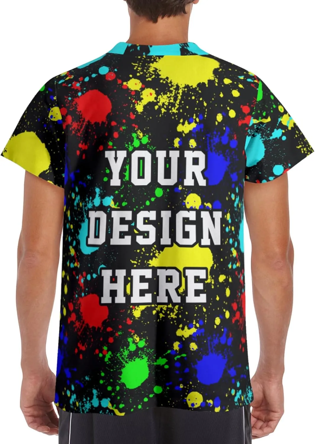 Custom T Shirts for Men Women Custom Shirt Customize Tshirt Tee Unisex Add Your Own Personalized Text Photo Front Back Print