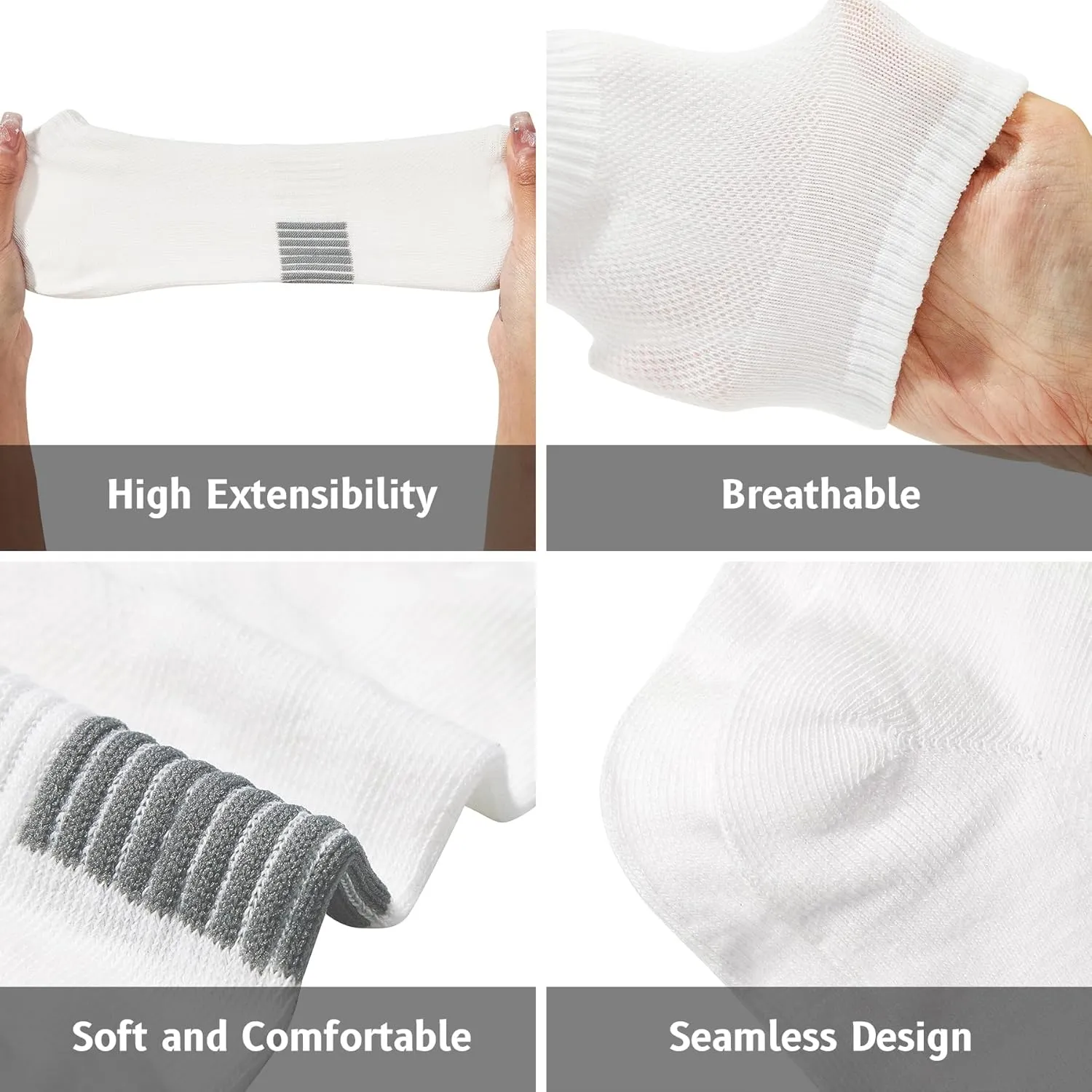 Durio Running Socks Womens Ankle Socks for Women 5Pairs Athletic Socks Low Cut Breathable Anti Blister Wicking Odor Resistant
