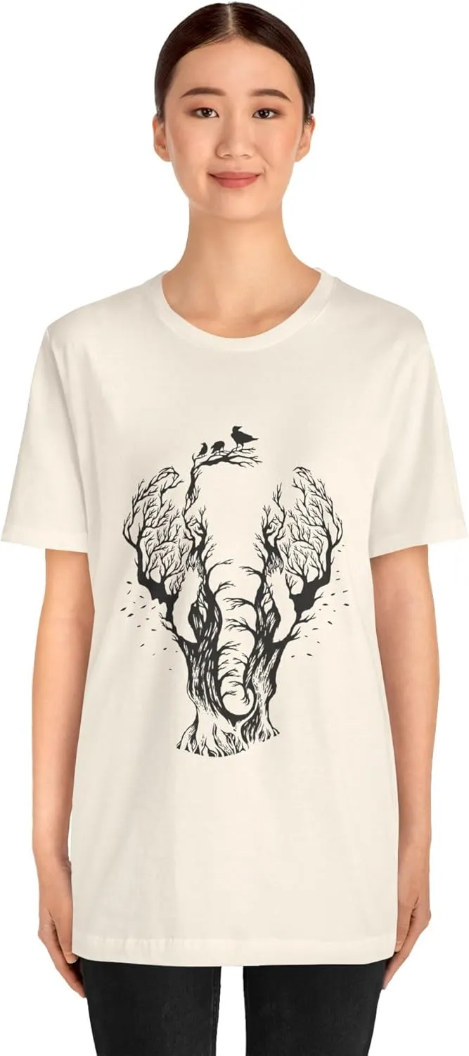 Elephant Unisex Tee Shirt, Nature Lover Tee, Safari Animal Shirt, Wildlife Conservation Tee, Earth Day Gift, Jungle
