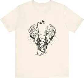 Elephant Unisex Tee Shirt, Nature Lover Tee, Safari Animal Shirt, Wildlife Conservation Tee, Earth Day Gift, Jungle