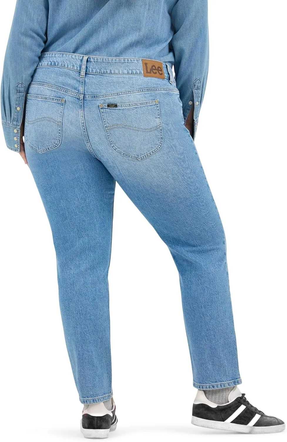 Lee womens Plus Size Legendary 26 Straight Crop Jean