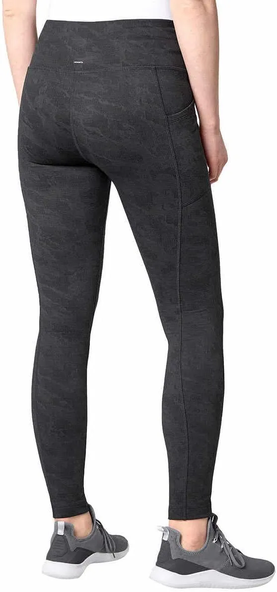 Mondetta Womens Midweight Brushed Jacquard Legging