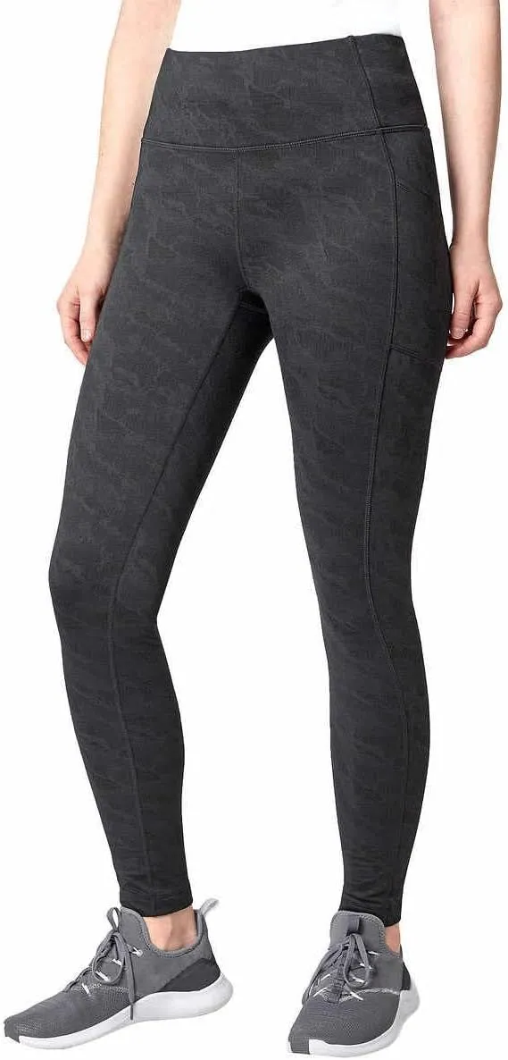 Mondetta Womens Midweight Brushed Jacquard Legging