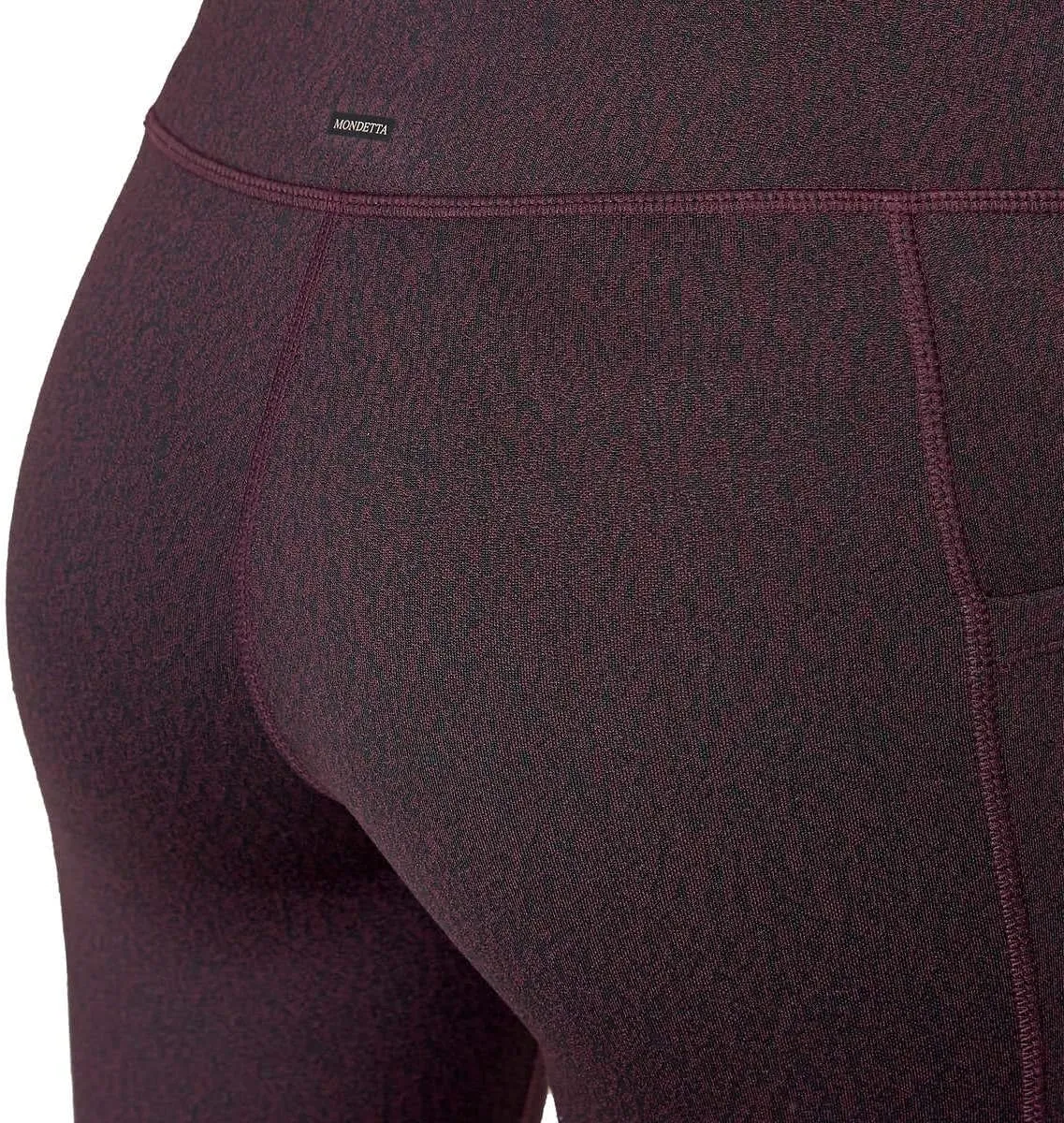 Mondetta Womens Midweight Brushed Jacquard Legging