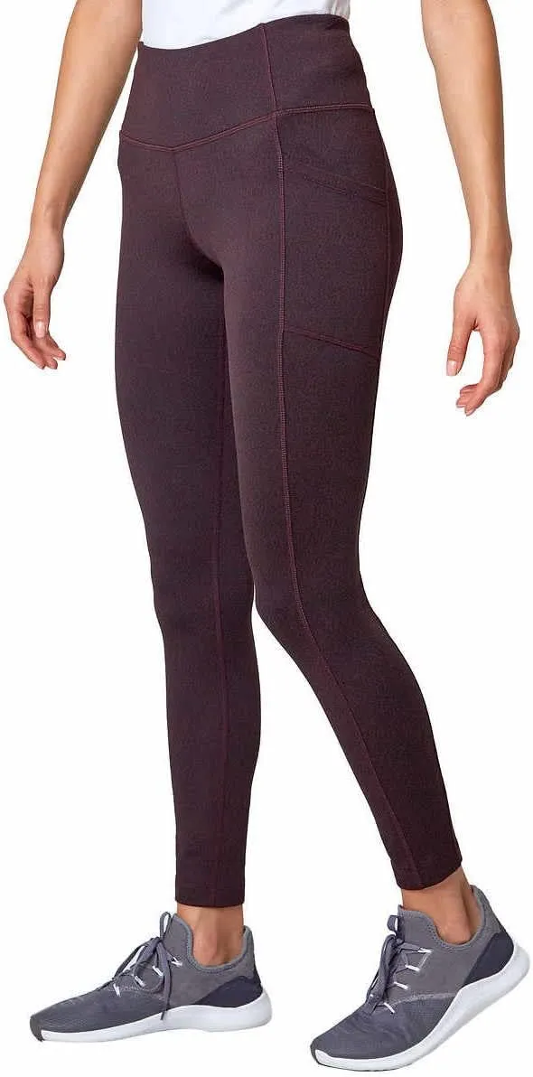 Mondetta Womens Midweight Brushed Jacquard Legging