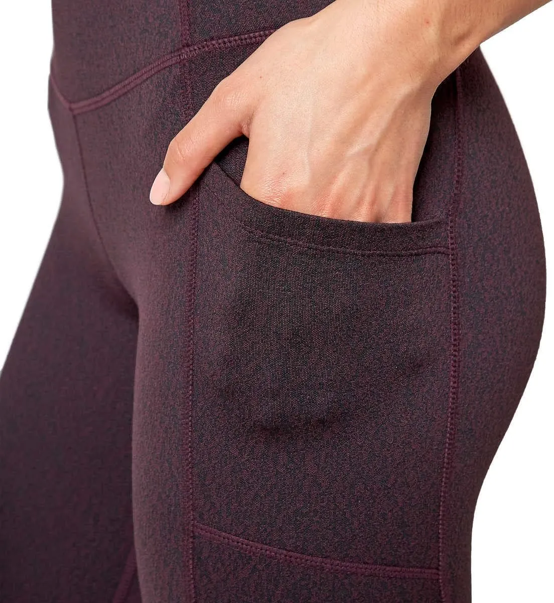Mondetta Womens Midweight Brushed Jacquard Legging