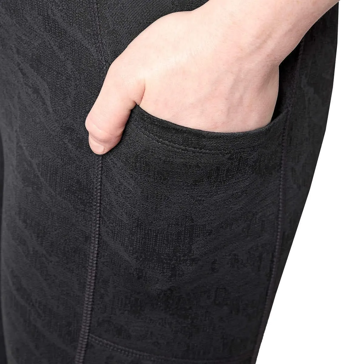 Mondetta Womens Midweight Brushed Jacquard Legging