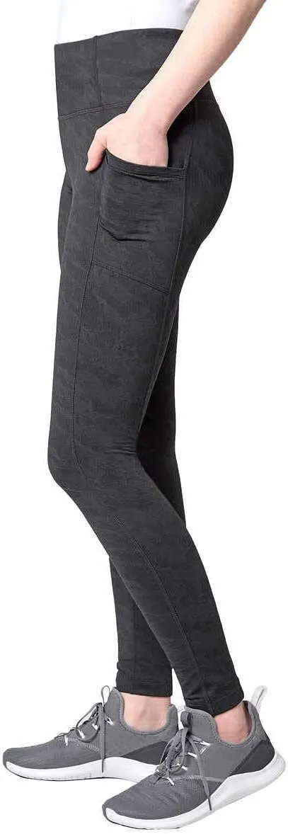 Mondetta Womens Midweight Brushed Jacquard Legging