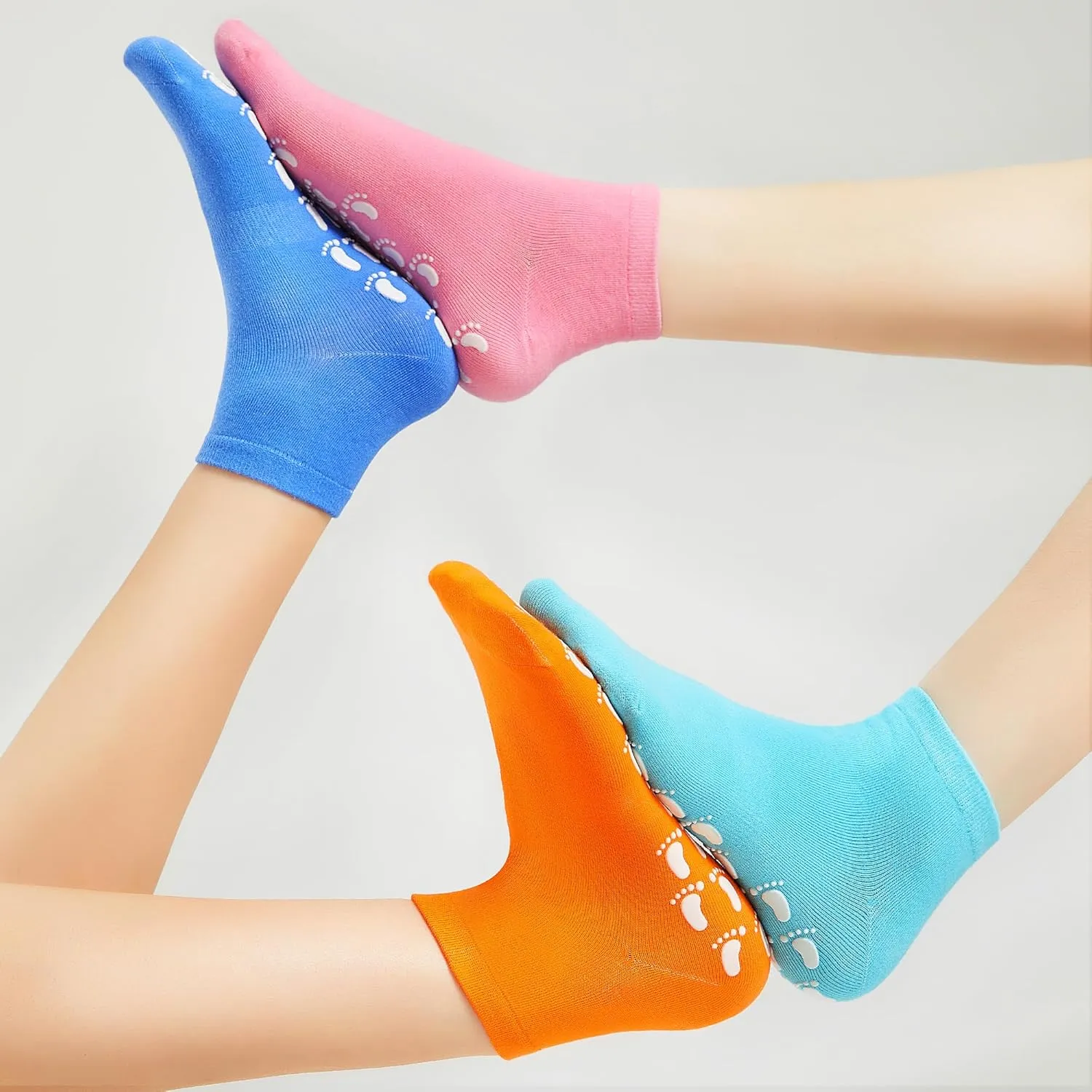 Pilates Grip Socks for Women Cute Non Slip Grippy Socks Woman for Yoga Barre Dance Hospital