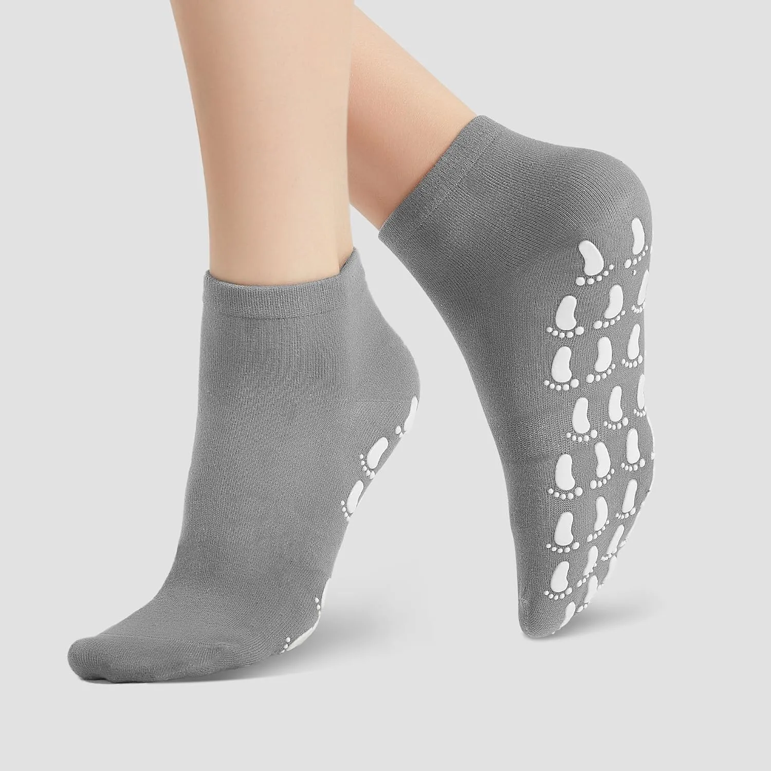 Pilates Grip Socks for Women Cute Non Slip Grippy Socks Woman for Yoga Barre Dance Hospital