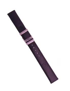 Seiko Womens SXNQ99 Replacement Strap - Black Leather - 16mm