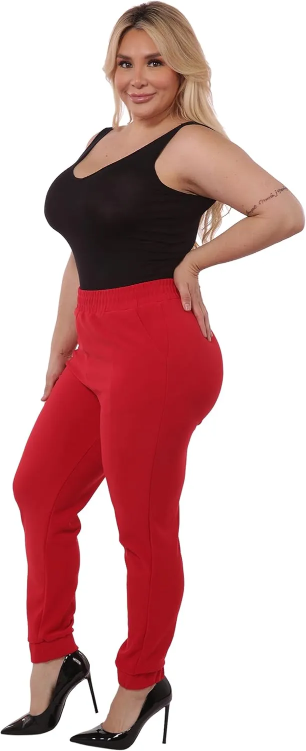 ShoSho Womens Plus Size Jogger Pants Sweatpants with Pockets