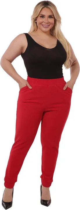 ShoSho Womens Plus Size Jogger Pants Sweatpants with Pockets