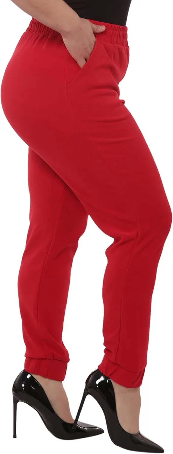 ShoSho Womens Plus Size Jogger Pants Sweatpants with Pockets