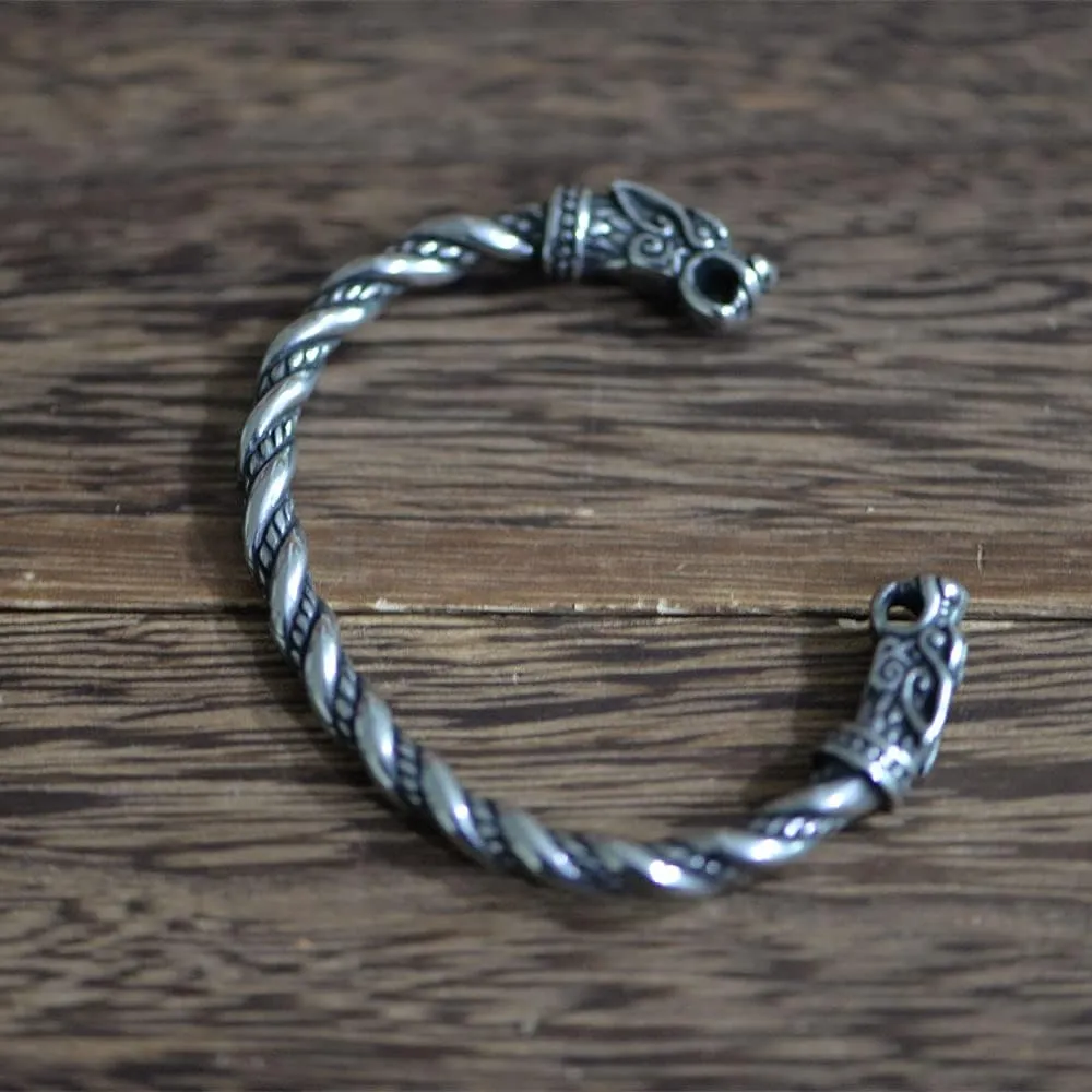Stainless Steel Viking Bracelet Men's Cuff Bracelet For Men Talisman Jewelry