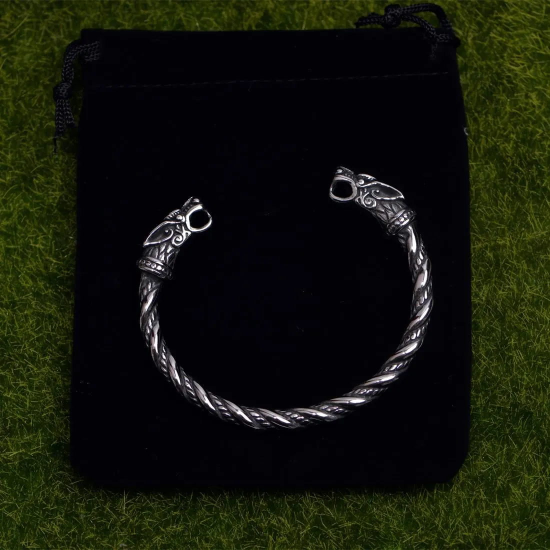 Stainless Steel Viking Bracelet Men's Cuff Bracelet For Men Talisman Jewelry