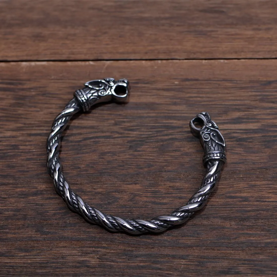 Stainless Steel Viking Bracelet Men's Cuff Bracelet For Men Talisman Jewelry