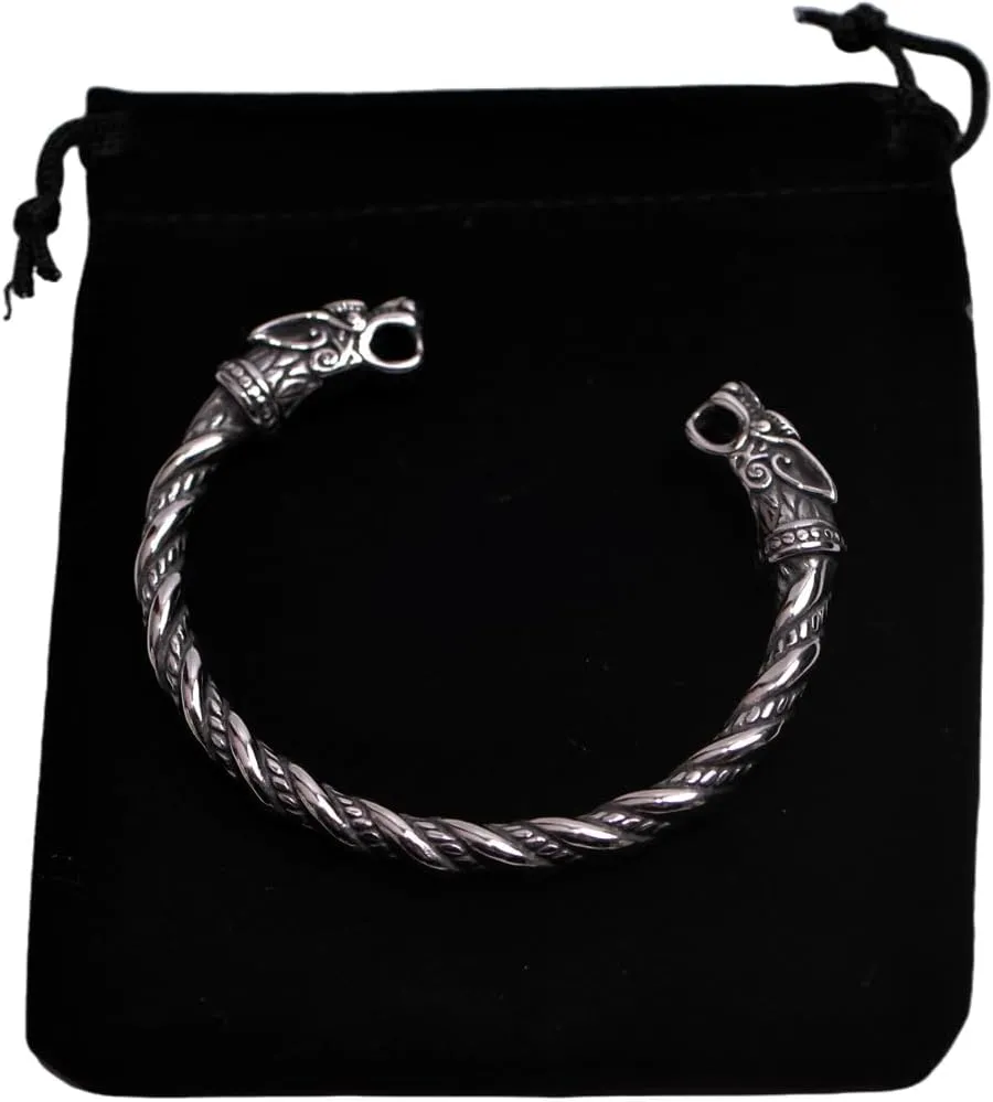 Stainless Steel Viking Bracelet Men's Cuff Bracelet For Men Talisman Jewelry