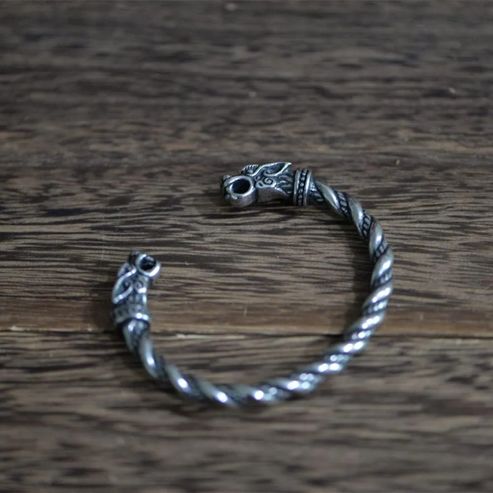 Stainless Steel Viking Bracelet Men's Cuff Bracelet For Men Talisman Jewelry