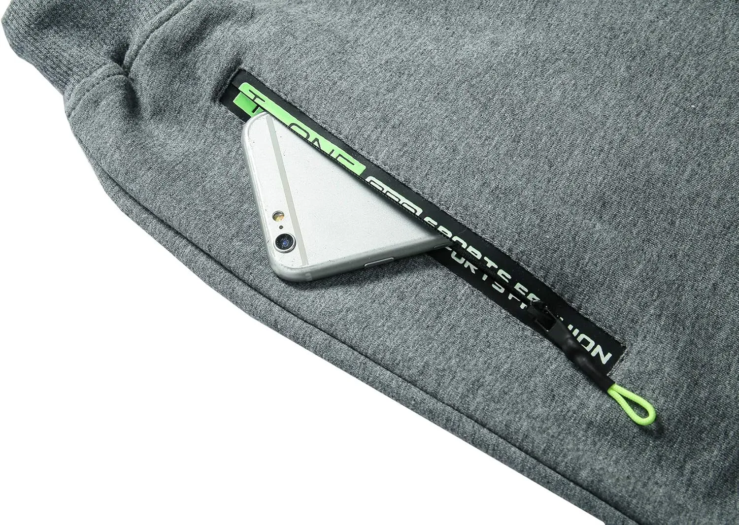 Tansozer Mens Athletic Shorts with Zip Pockets