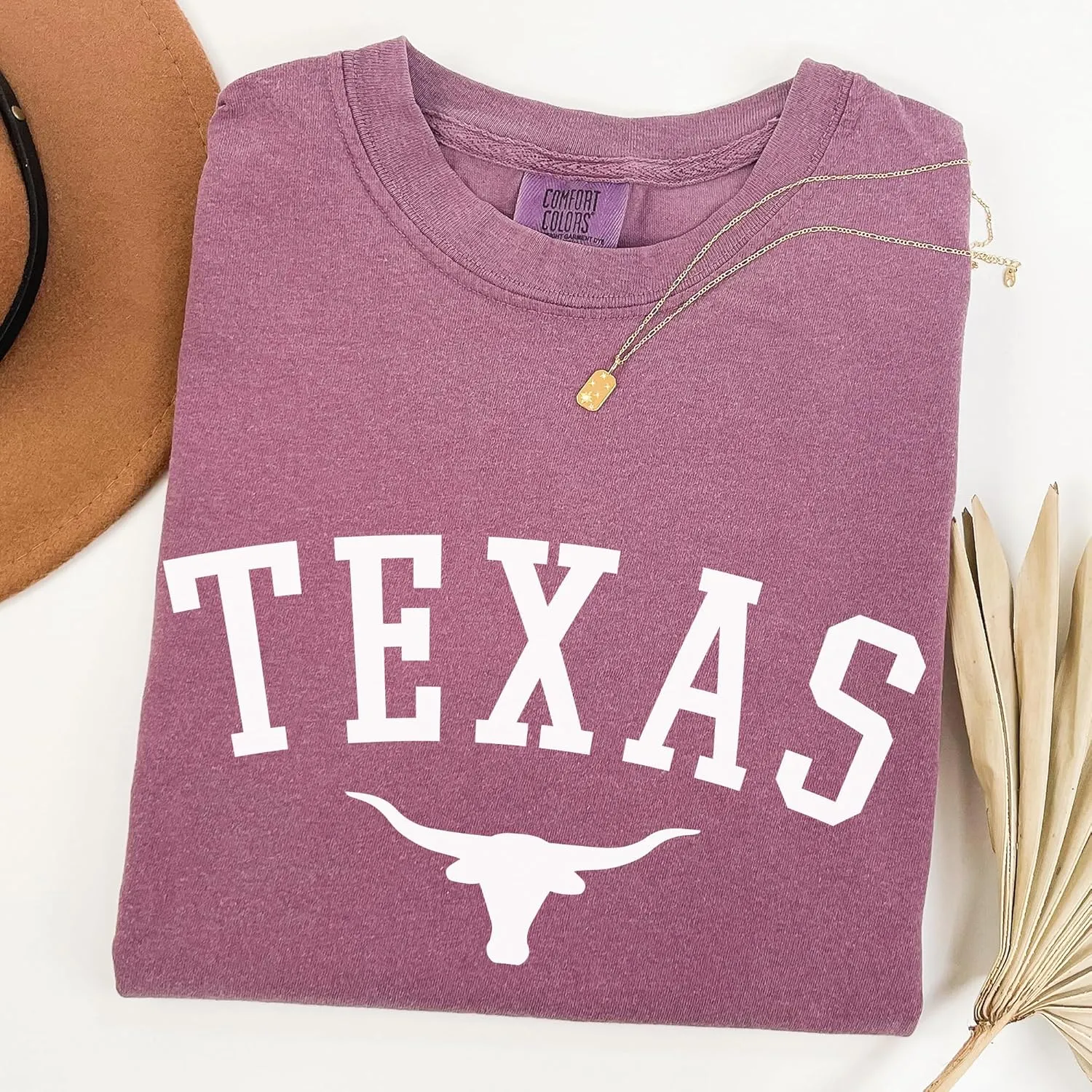Texas T-Shirt for Men, Women, Unisex - Lone Star State Graphic Tee - Retro Looked Short Sleeve Crew Neck Top - 100% Cotton