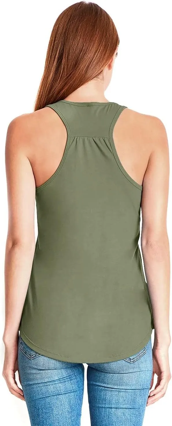 The Next Level Womens Gathered Racerback Tank (6338)