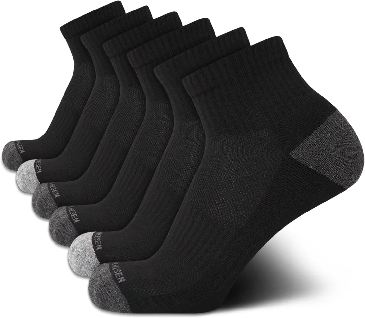 Van Heusen Men's Athletic Quarter Cut Socks (6 Pack)