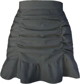 Womens Ruched Flounce Pencil Skirt Fish Tail Short Skirts